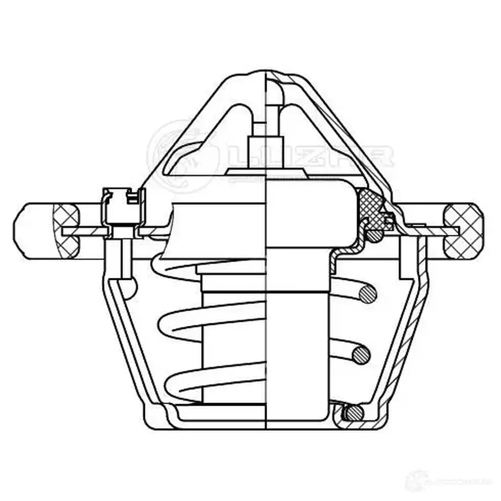 Термостат для автомобилей Ford Focus II (05-)/Fusion/Fiesta (02-) (82°С) (термоэл.) LUZAR 1440018932 lt1001 CQ UDV изображение 3