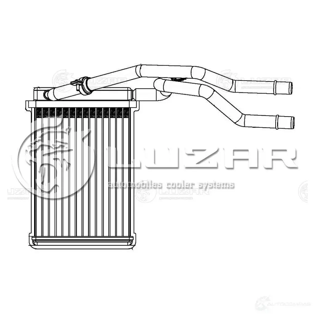 Радиатор отопителя для автомобилей Ford Fusion (02-)/Fiesta (01-) LUZAR 1425585277 T VRSA6Z lrh1031 изображение 1