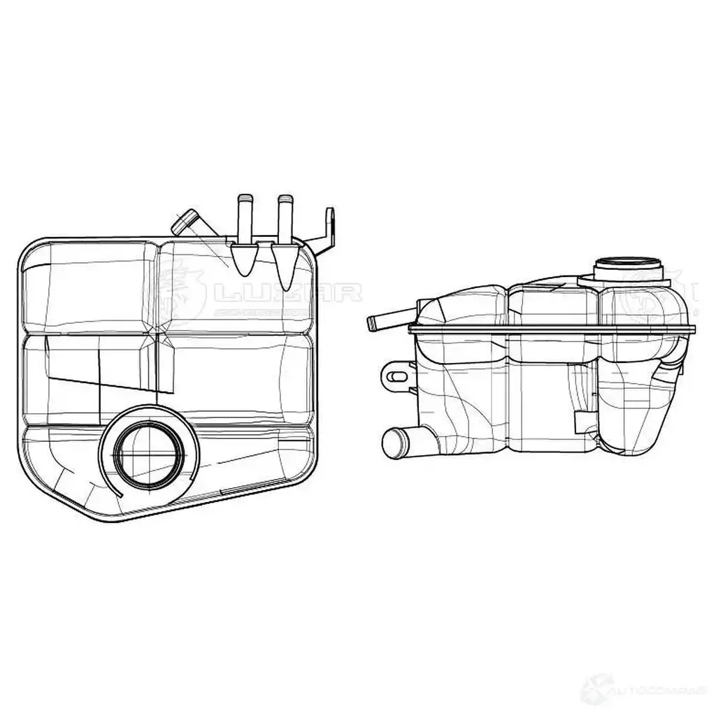 Бачок расширительный охл. жидкости для автомобилей Focus I (98-)/Transit Connect (02-) LUZAR 1440018936 let1013 VGRYA QT изображение 0