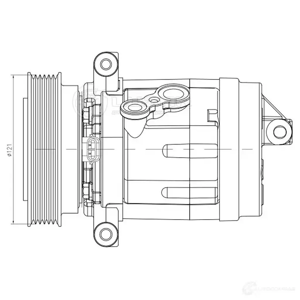 Компрессор кондиционера для автомобилей Chevrolet Captiva (06-)/Opel Antara (07-) 3.2i LUZAR lcac0532 1440019032 KT 5Y9N