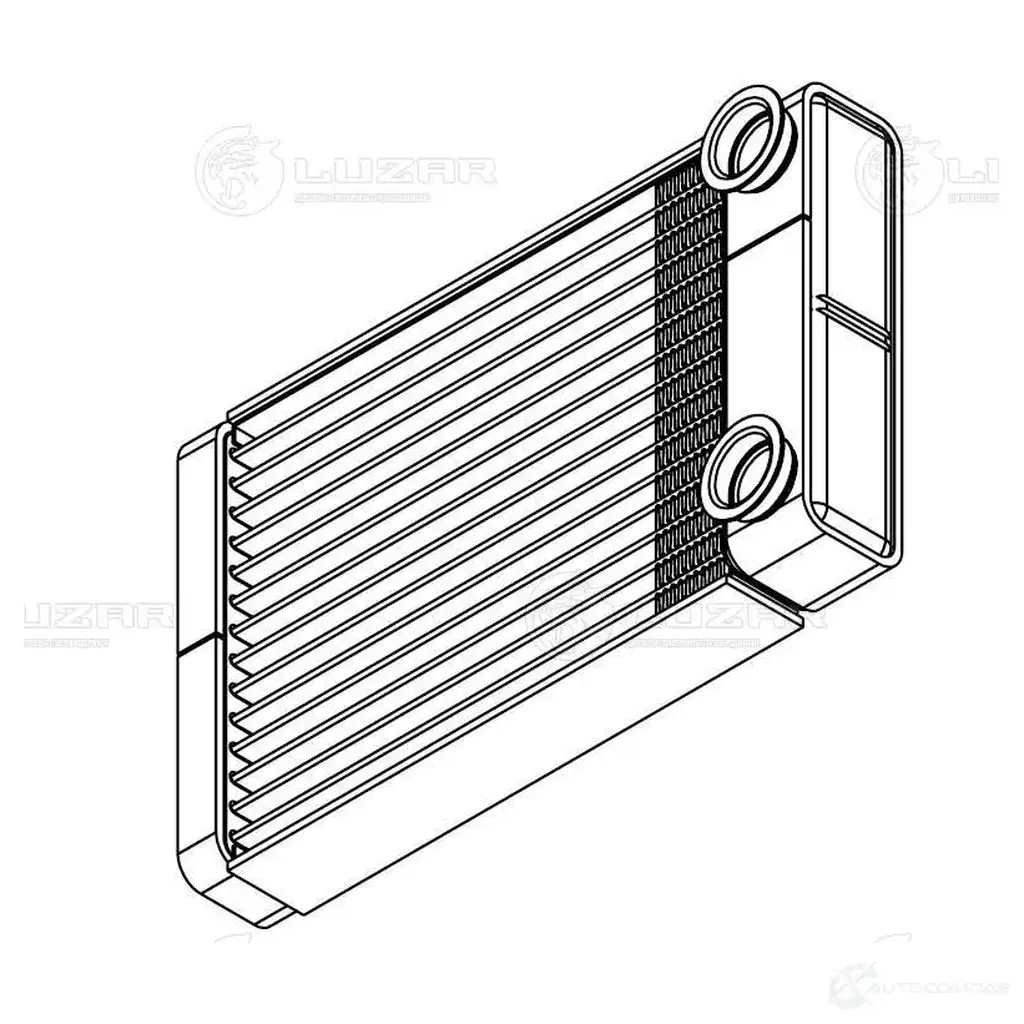 Радиатор отопителя для автомобилей Aveo T300 (11-)/Mokka (12-) LUZAR lrh0595 1425585828 VSGO Q изображение 2