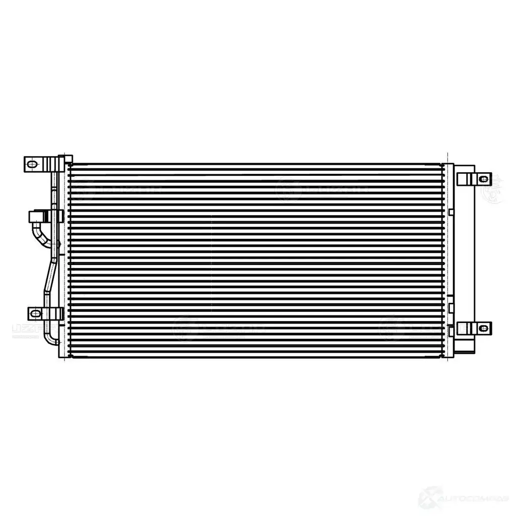 Радиатор кондиционера для автомобилей Сaptiva(06-)/Antara(06-) 2.0D(B20DTH)/2.2 D LUZAR 1425585350 O 0OLP4G lrac0553 изображение 2