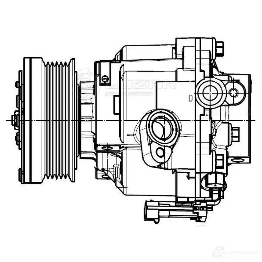 Компрессор кондиционера для автомобилей Mokka (13-)/Aveo T300 (11-) 1.6i/1.8i LUZAR lcac0595 1425585921 D8MMP J изображение 2