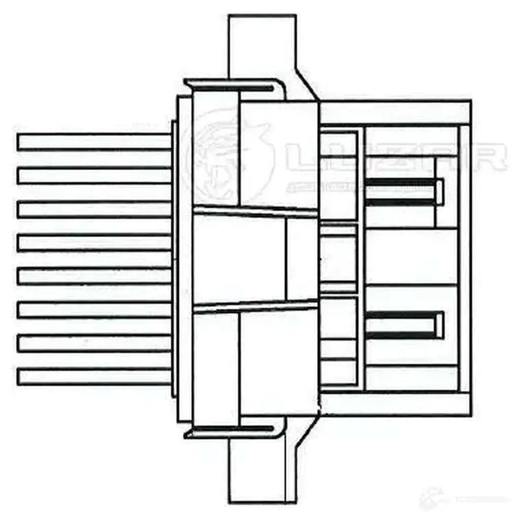 Резистор электровентилятора отопителя для автомобилей Chevrolet Cruze (09-)/Opel Astra J (10-) LUZAR DN Z87G6 lfr0550 1425585431 изображение 2