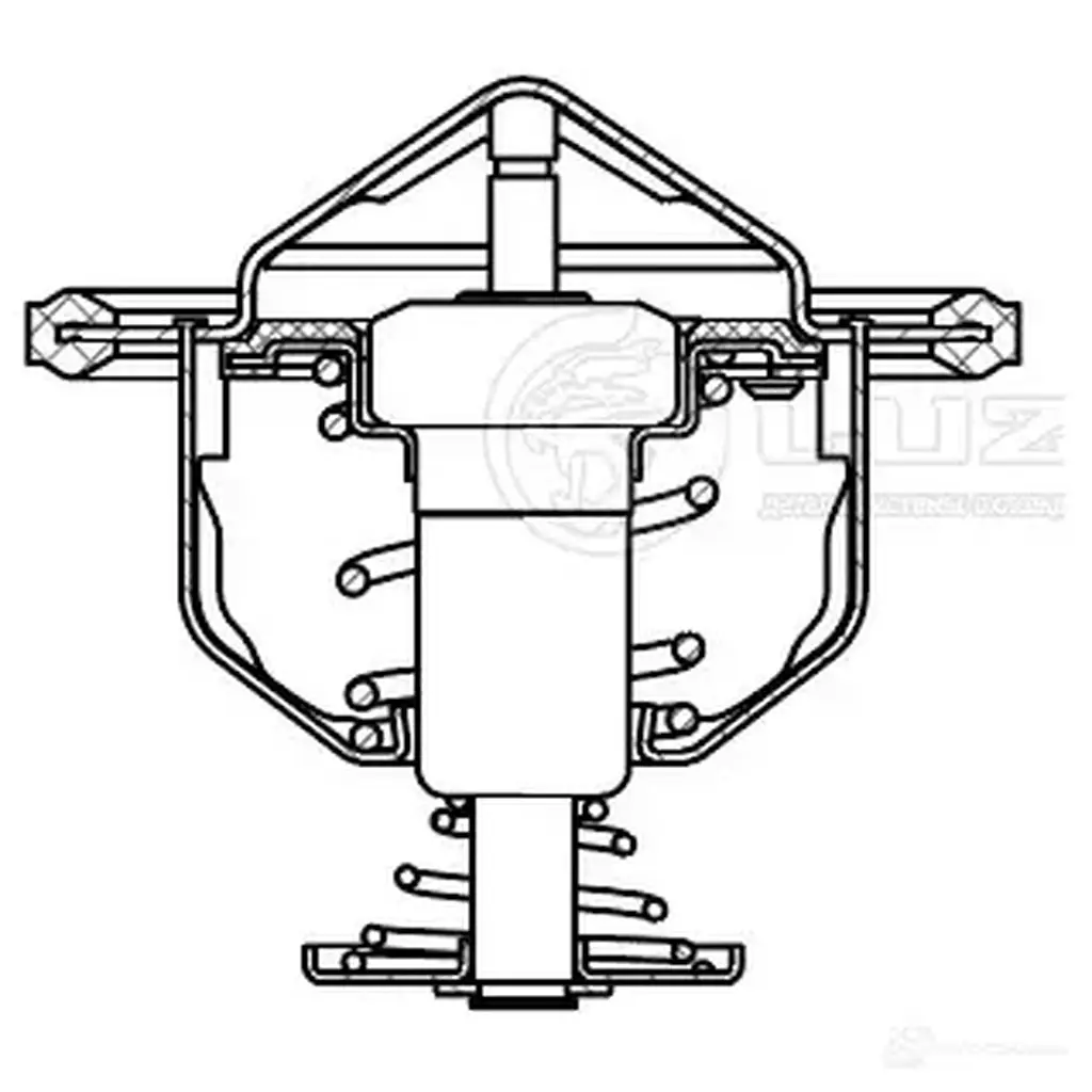 Термостат для автомобилей Сhery Amulet (03-)/Tiggo (06-)/Fora (06-) (87°С) (термоэлемент) LUZAR 1440019180 lt3001 3P7I 4 изображение 2