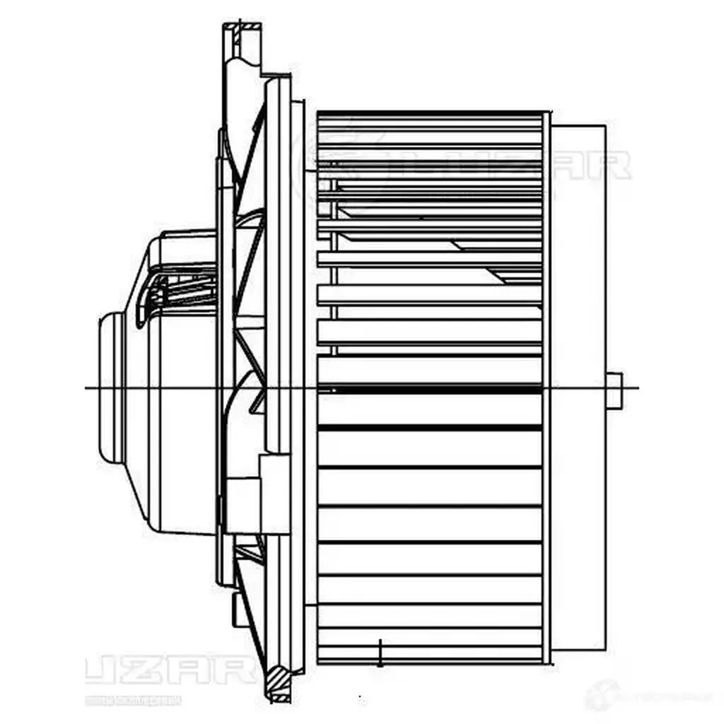 Электровентилятор отопителя для автомобилей Cadillac SRX (09-) LUZAR lfh0590 1425585618 PHWB BM изображение 2