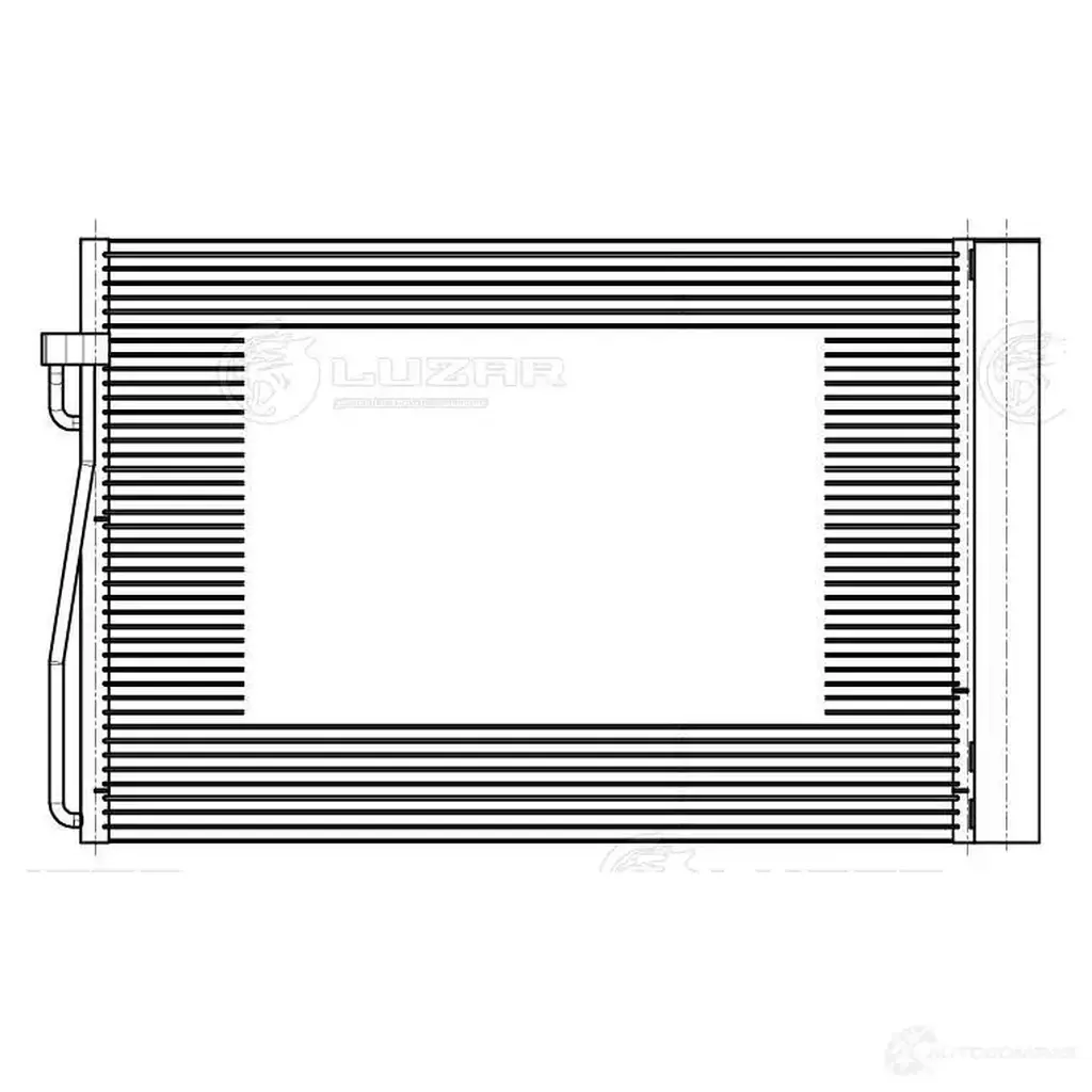 Радиатор кондиционера для автомобилей BMW 5 (E60/61) (03-) LUZAR 1425585726 lrac26109 PZZ0 1 изображение 2