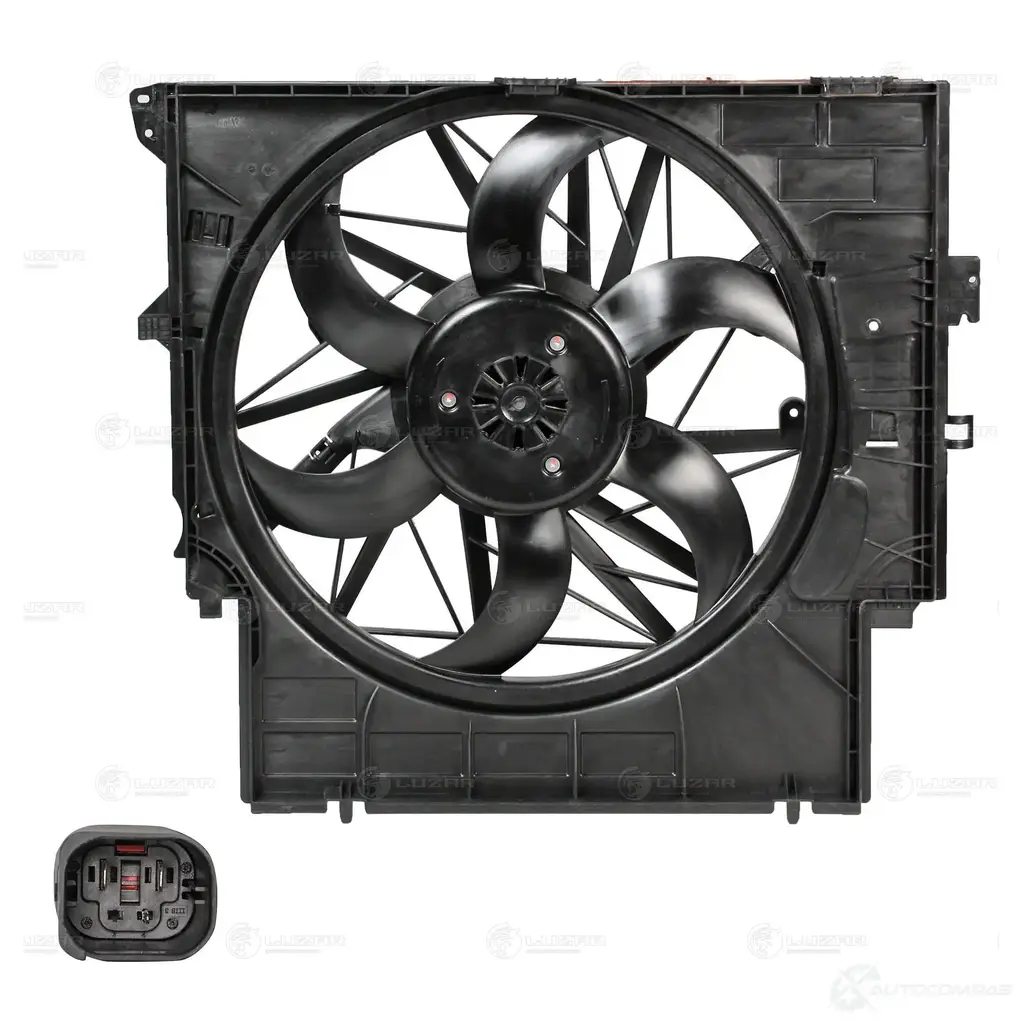 Электровентилятор охлаждения для автомобилей BMW X3 (F25) (10-)/X4 (F26) (14-) (с кожухом) (400W) LUZAR 1440019259 lfk2618 YF J9PY изображение 0
