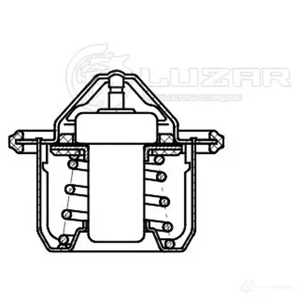 Термостат для автомобилей Lancer X (07-)/ASX (10-) 1.6i (87°С) (термоэлемент) LUZAR 1440019327 Q GG7WN lt1116 изображение 3