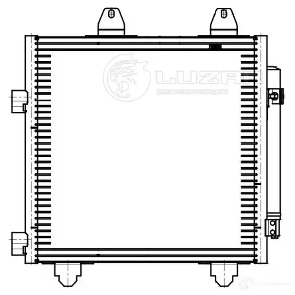 Радиатор кондиционера для автомобилей 107 (05-)/C1 (05-)/Aygo (05-) LUZAR lrac2017 1440019395 JWHX6 P изображение 2