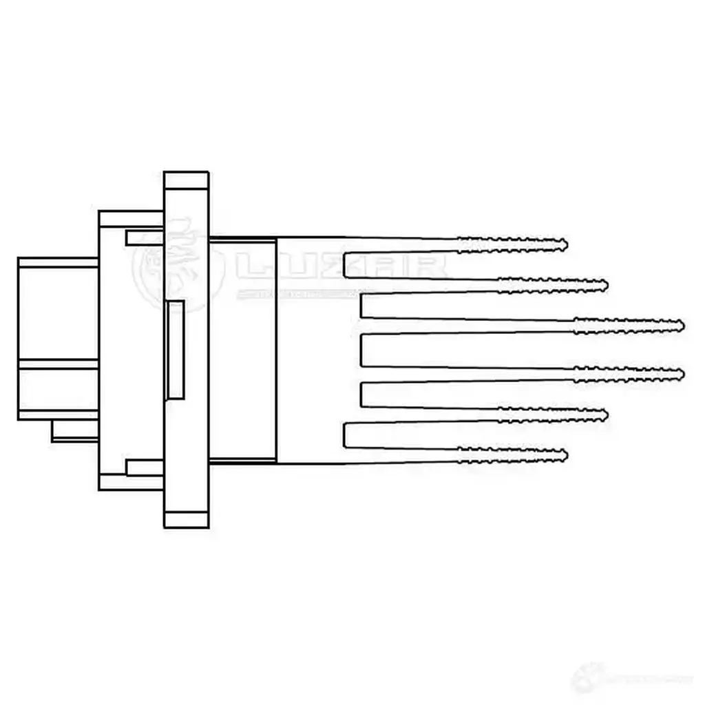 Резистор электровентилятора отопителя для автомобилей Лада Приора/Гранта (10-)/Калина II (13-)/Elantra (HD) (06-)/Ceed (07-) (тип Halla) LUZAR 1425585944 lfr0807 TYJA DVV изображение 2