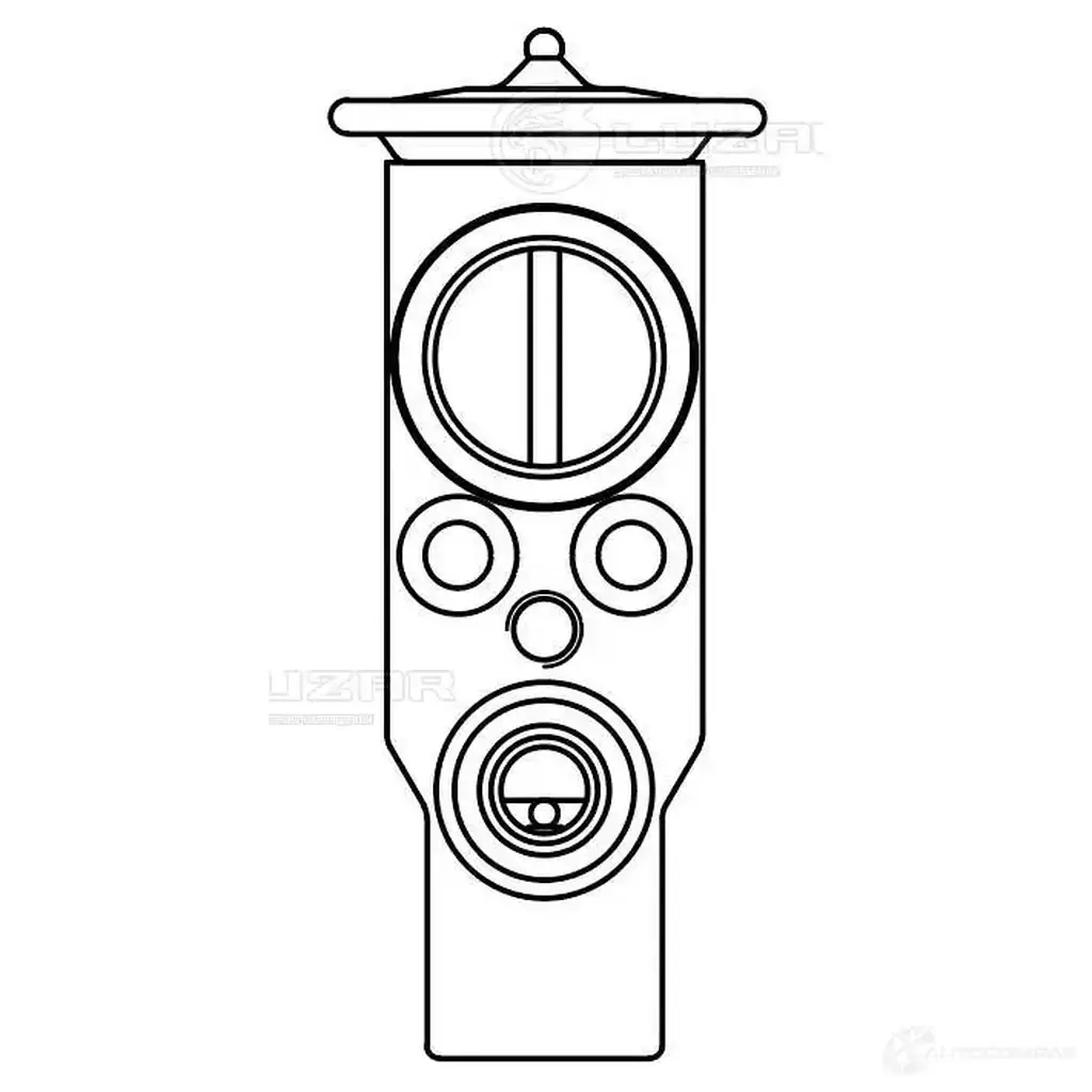 Клапан расширительный кондиционера (ТРВ) для автомобилей Opel Corsa D (06-) LUZAR FOJ HSA5 ltrv2112 1425585674 изображение 2