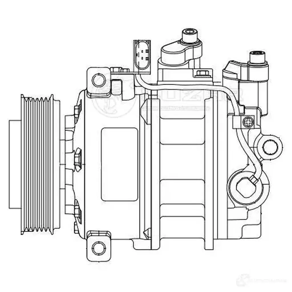 Компрессор кондиционера для автомобилей Touareg (02-)/Audi (06-) 3.0 TDI LUZAR 5 SQ2LY 4680295058892 1424502534 lcac1855 изображение 2