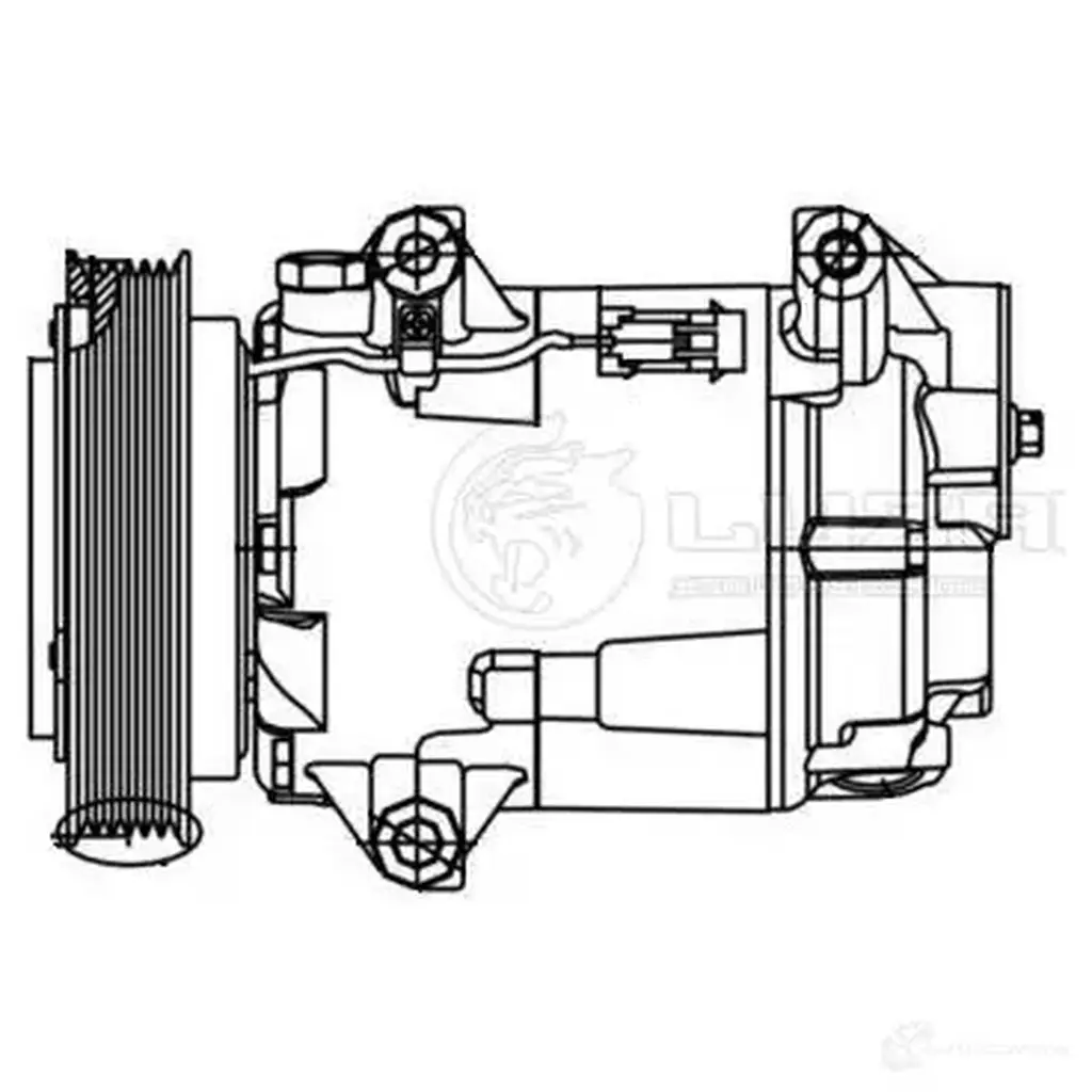 Компрессор кондиционера для автомобилей Megane II (02-) 1.4i/1.6i LUZAR lcac0909 1425585362 VAR0 ZG изображение 2