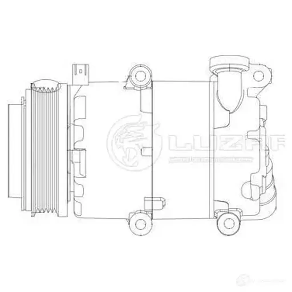 Компрессор кондиционера для автомобилей Ford Focus II (05-) 1.8i/2.0i LUZAR lcac1020 1425585403 L7ZK2 RC изображение 2