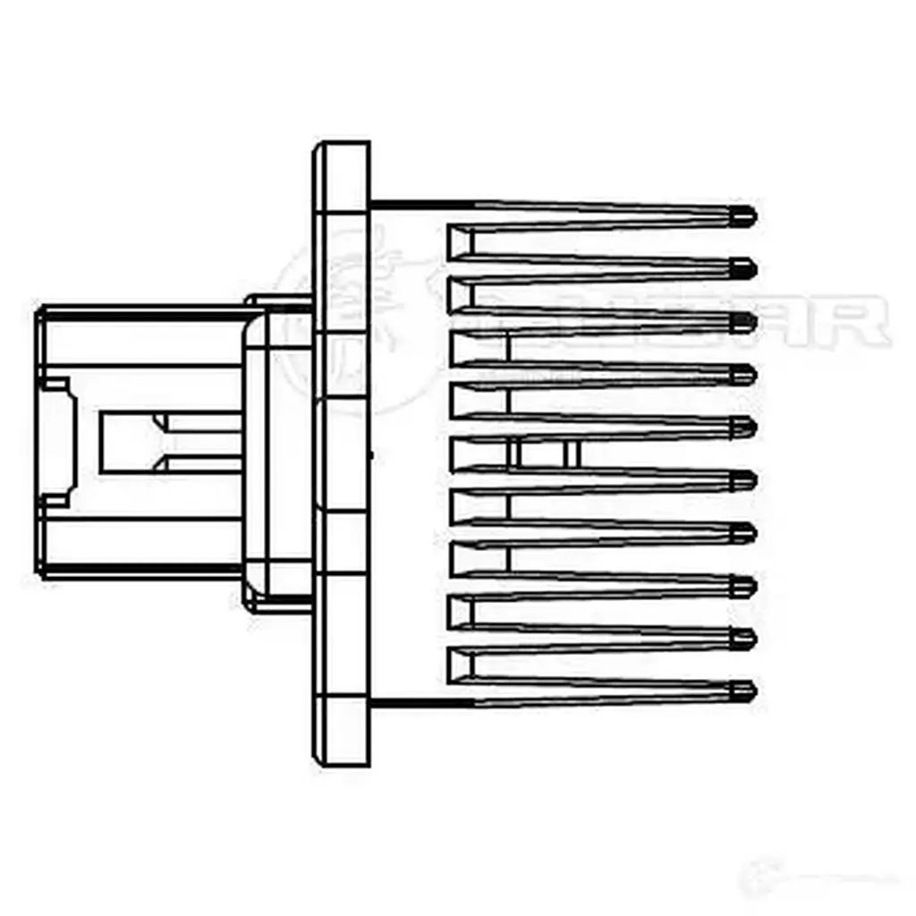 Резистор электровентилятора отопителя для автомобилей Mitsubishi Lancer X (07-)/Outlander XL (06-)/Suzuki Grand Vitara (05-) LUZAR N ENGG 1425585557 lfr1104 изображение 2
