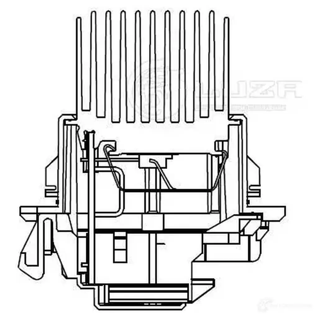 Резистор электровентилятора отопителя для автомобиля Лада Vesta (15-)/Renault Logan II (12-) LUZAR 1425585288 Q1Y S4Q lfr0977 изображение 2