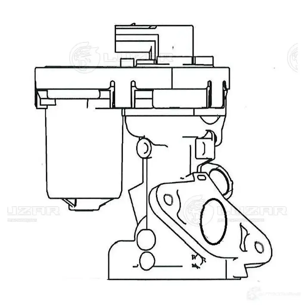 Клапан EGR (рециркуляции отработавших газов) для автомобилей Peugeot Boxer III(06-)/Ford Transit(06-) 2.2D/2.4D LUZAR lveg2002 1425585212 AWSR8 ZB изображение 3