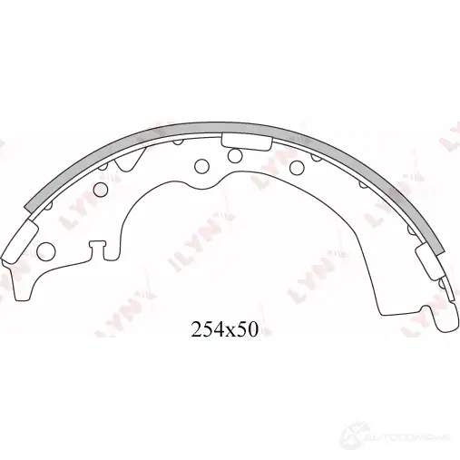 Тормозные колодки LYNXAUTO BS-7515 T ZOY6R 3639618 изображение 1