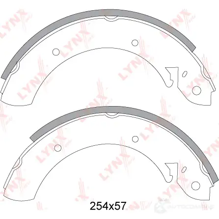 Тормозные колодки LYNXAUTO BS-7000 87 V1Q 3639602 изображение 1