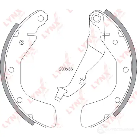 Тормозные колодки LYNXAUTO BS-1802 4905601064795 3639544 UNU A1 изображение 1