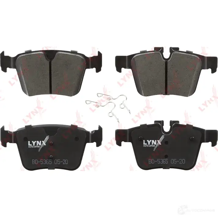 Тормозные колодки дисковые, комплект LYNXAUTO BD-5365 1436962179 BFQO L0W