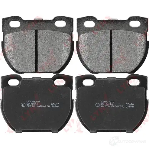 Тормозные колодки дисковые, комплект LYNXAUTO 1436962178 91F0MV H BD-5016 изображение 0