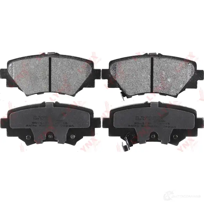 Тормозные колодки дисковые, комплект LYNXAUTO BD-5129 3639137 3U I0J