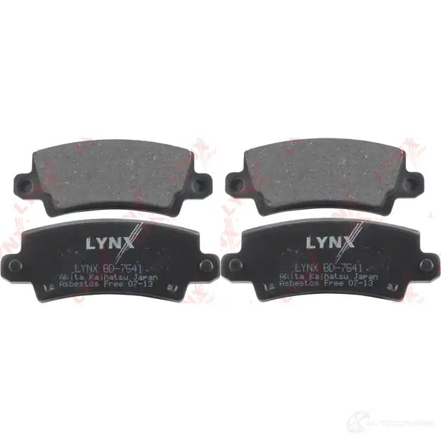 Тормозные колодки дисковые, комплект LYNXAUTO Z TQTE 3639413 4905601012338 BD-7541 изображение 0