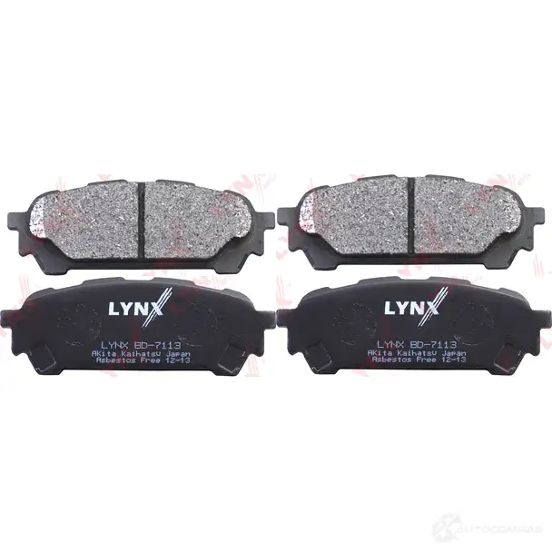 Тормозные колодки дисковые, комплект LYNXAUTO 4905601057698 CJ3 4X BD-7113 3639360 - Изображение 1