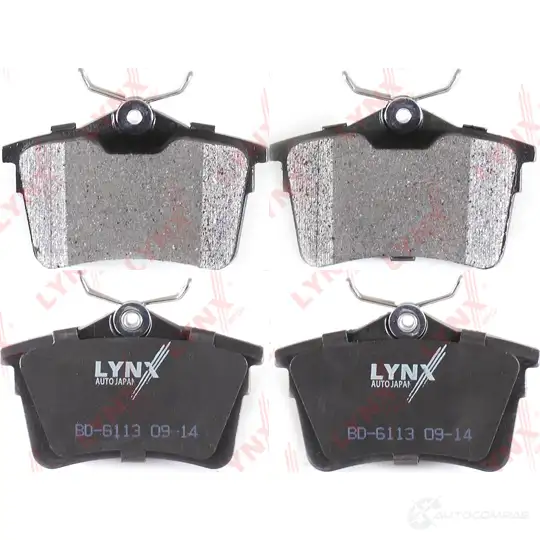 Тормозные колодки дисковые, комплект LYNXAUTO 3639308 O8AB6B Y 4905601063309 BD-6113 - Изображение 1