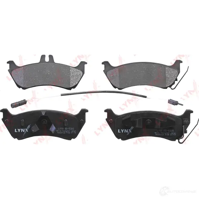 Тормозные колодки дисковые, комплект LYNXAUTO 6 53BQDU 3639167 BD-5328 4905601057513 - Изображение 1