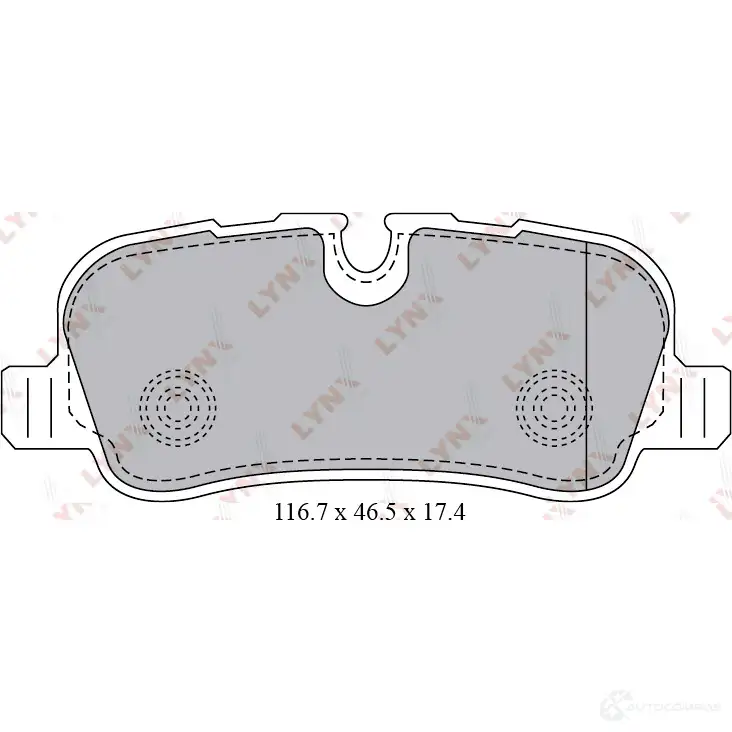 Тормозные колодки дисковые, комплект LYNXAUTO JDW BY 3639105 BD-5009 4905601057568 изображение 1