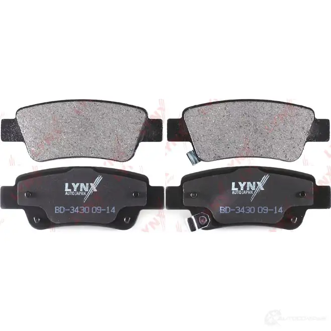 Тормозные колодки дисковые, комплект LYNXAUTO 4905601062999 S4B TCOD 3639021 BD-3430 - Изображение 1
