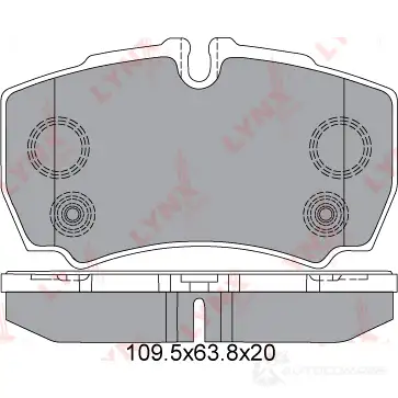 Тормозные колодки дисковые, комплект LYNXAUTO 4905601049884 BD-3035 3638989 IFC UPJ изображение 1