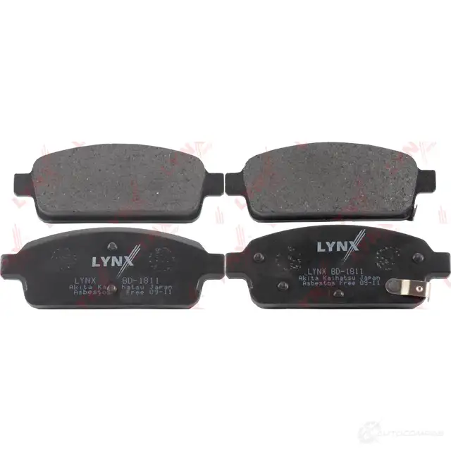 Тормозные колодки дисковые, комплект LYNXAUTO 4905601037102 BD-1811 3638886 RB9J AT изображение 0