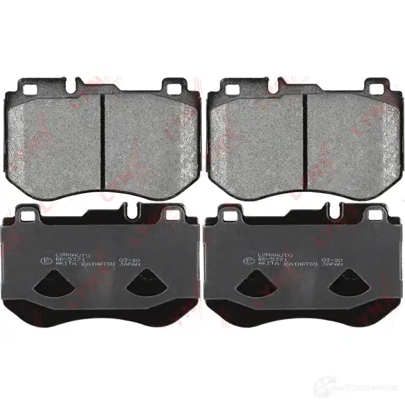 Тормозные колодки дисковые, комплект LYNXAUTO BD-5371 1436961942 I8XQT R