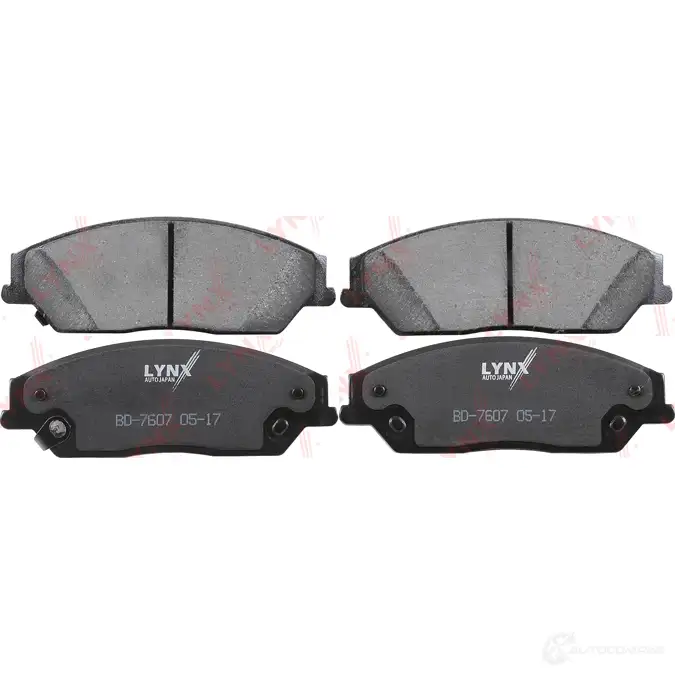 Тормозные колодки дисковые, комплект LYNXAUTO 4CI CSVR 3639474 BD-7607