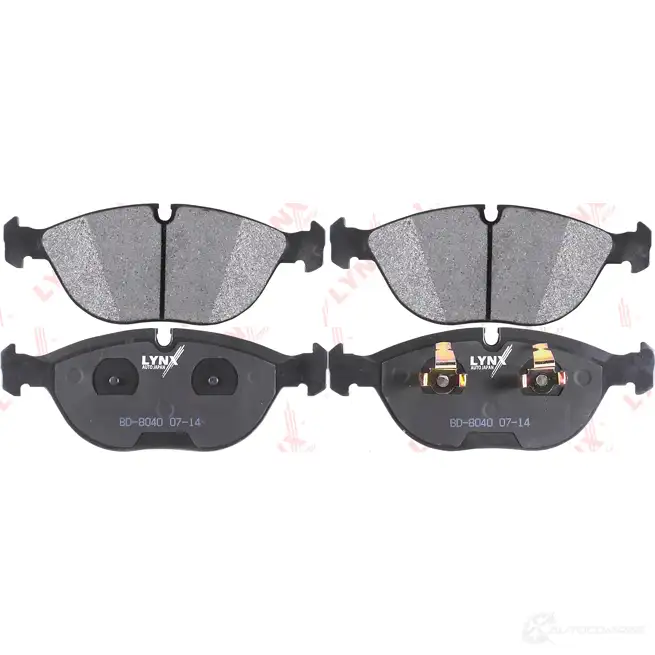 Тормозные колодки дисковые, комплект LYNXAUTO 4905601065044 BD-8040 3639532 RZQV W