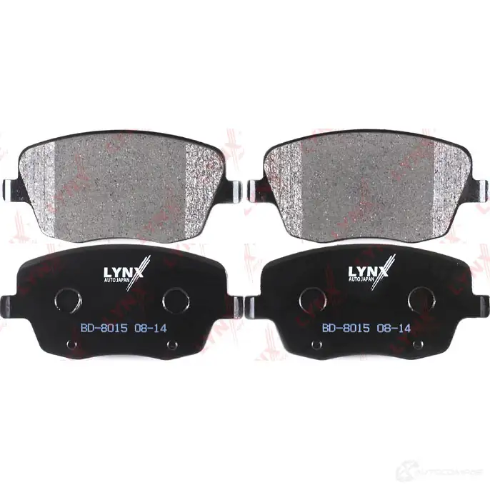 Тормозные колодки дисковые, комплект LYNXAUTO ONG4 K4L 3639510 4905601063125 BD-8015 - Изображение 1