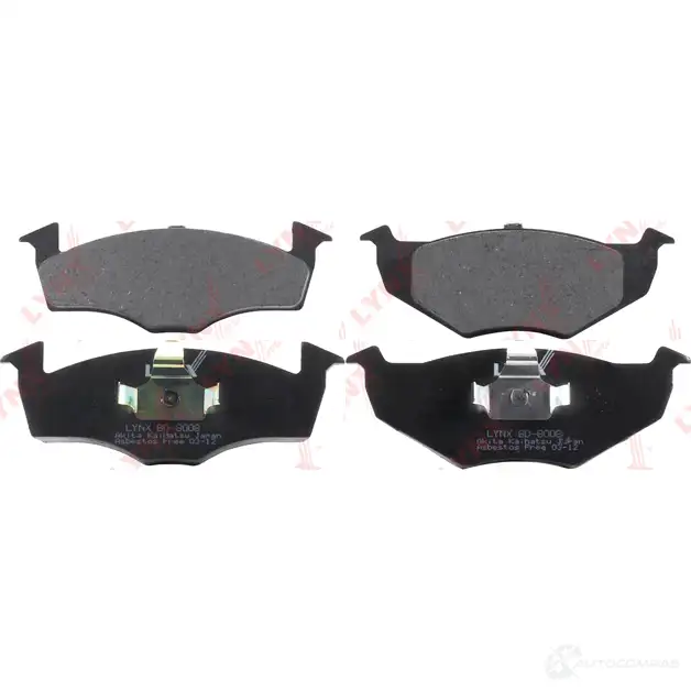 Тормозные колодки дисковые, комплект LYNXAUTO BD-8008 3639503 BG 4MYY0 4905601032558 - Изображение 1