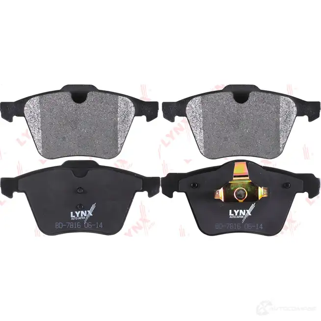 Тормозные колодки дисковые, комплект LYNXAUTO BD-7816 3639491 4905601065037 UDG CNVM изображение 0