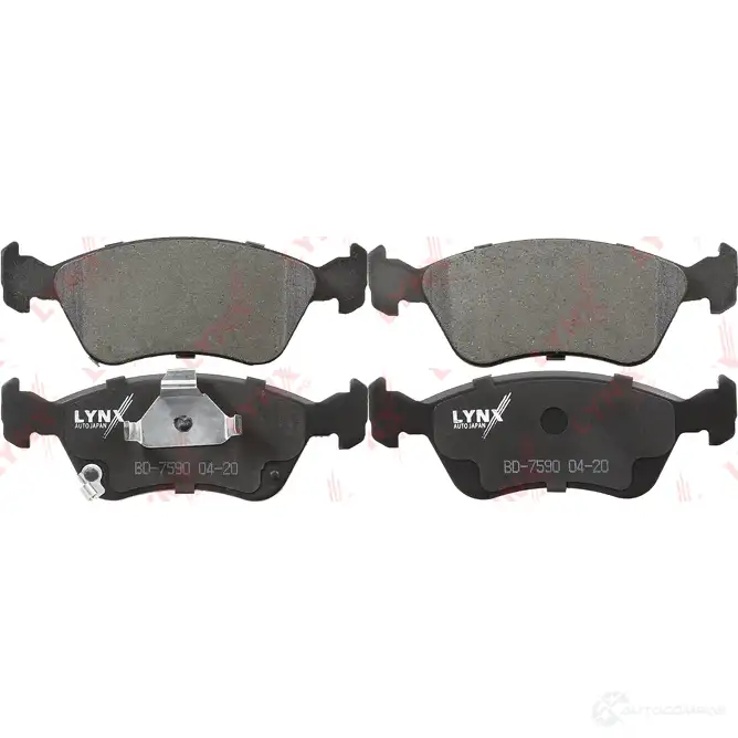 Тормозные колодки дисковые, комплект LYNXAUTO BD-7590 W8 3F1 3639459 - Изображение 1