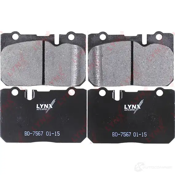 Тормозные колодки дисковые, комплект LYNXAUTO 9KF AK BD-7567 3639438 изображение 0