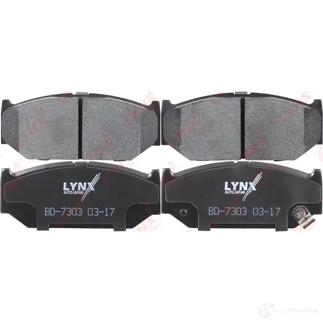 Тормозные колодки дисковые, комплект LYNXAUTO BD-7303 CB1XJ Z 3639364 изображение 0
