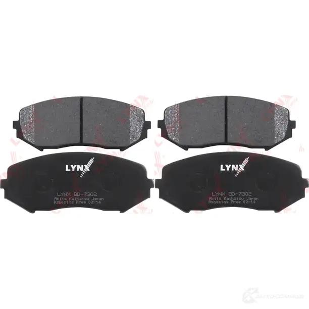 Тормозные колодки дисковые, комплект LYNXAUTO 4905601012420 ERXST JZ BD-7302 3639363 - Изображение 1