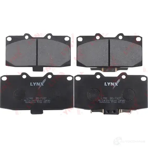Тормозные колодки дисковые, комплект LYNXAUTO 3639355 4905601012451 TTQHWU L BD-7107 изображение 0