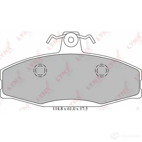 Тормозные колодки дисковые, комплект LYNXAUTO 3639344 BD-6900 J9U P0N изображение 0