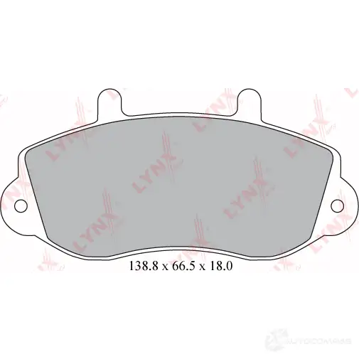 Тормозные колодки дисковые, комплект LYNXAUTO 9393 4L BD-5920 3639290