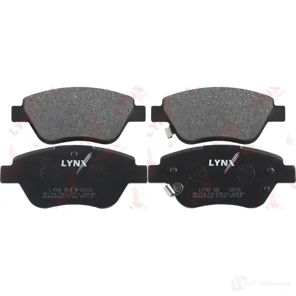 Тормозные колодки дисковые, комплект LYNXAUTO 0CP2U AI BD-5916 4905601037294 3639286 изображение 0